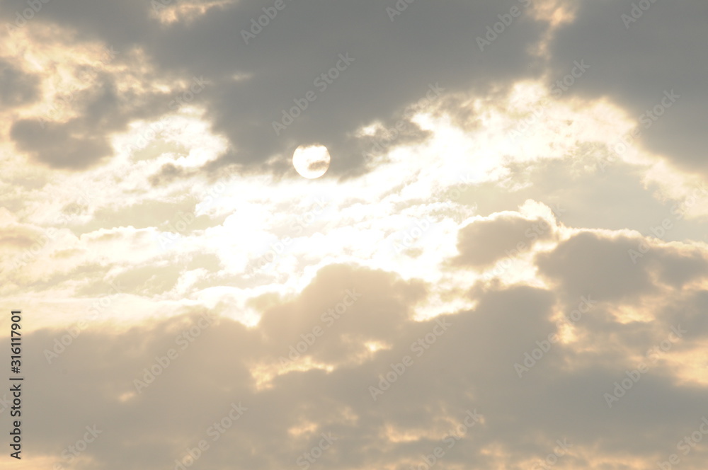 Vacation on sea with waves and seagulls