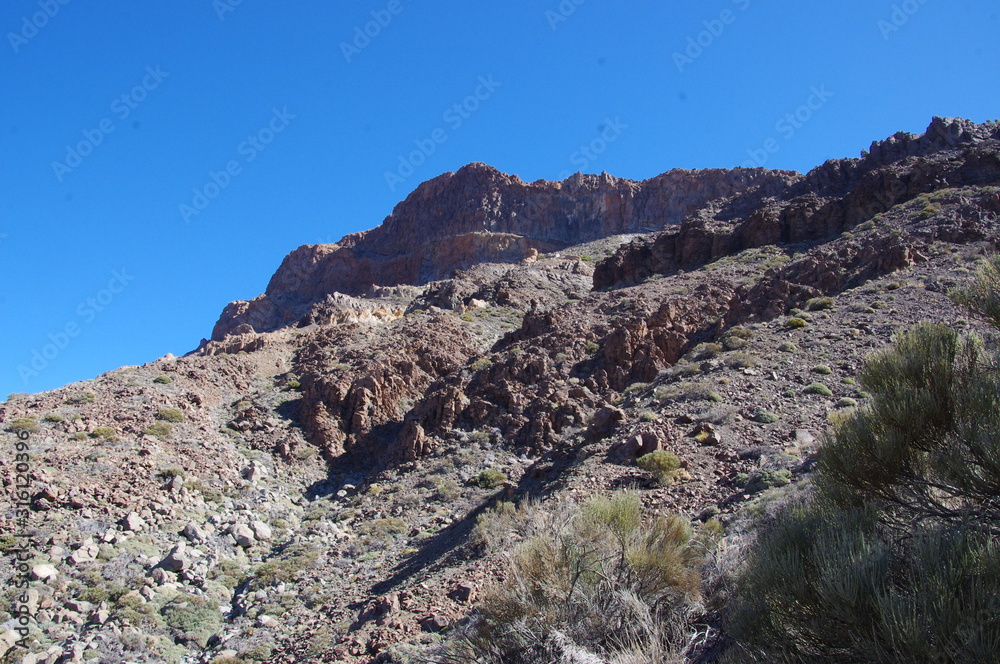 Mountains in Caldera Teide - Tenerife Mountains in Caldera Teide - Tenerife