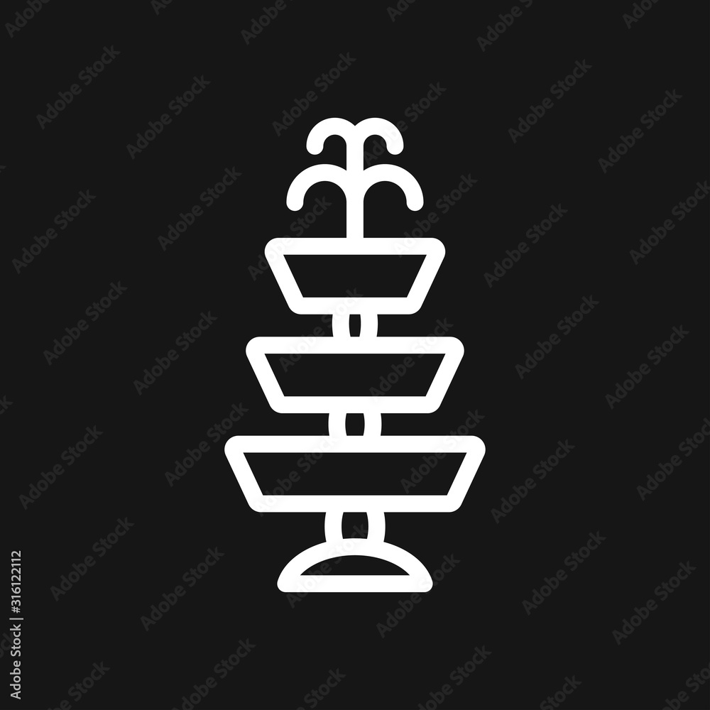 Fountain icon, vector illustration fountain with water splash Fountain icon, vector illustration fountain with water splash