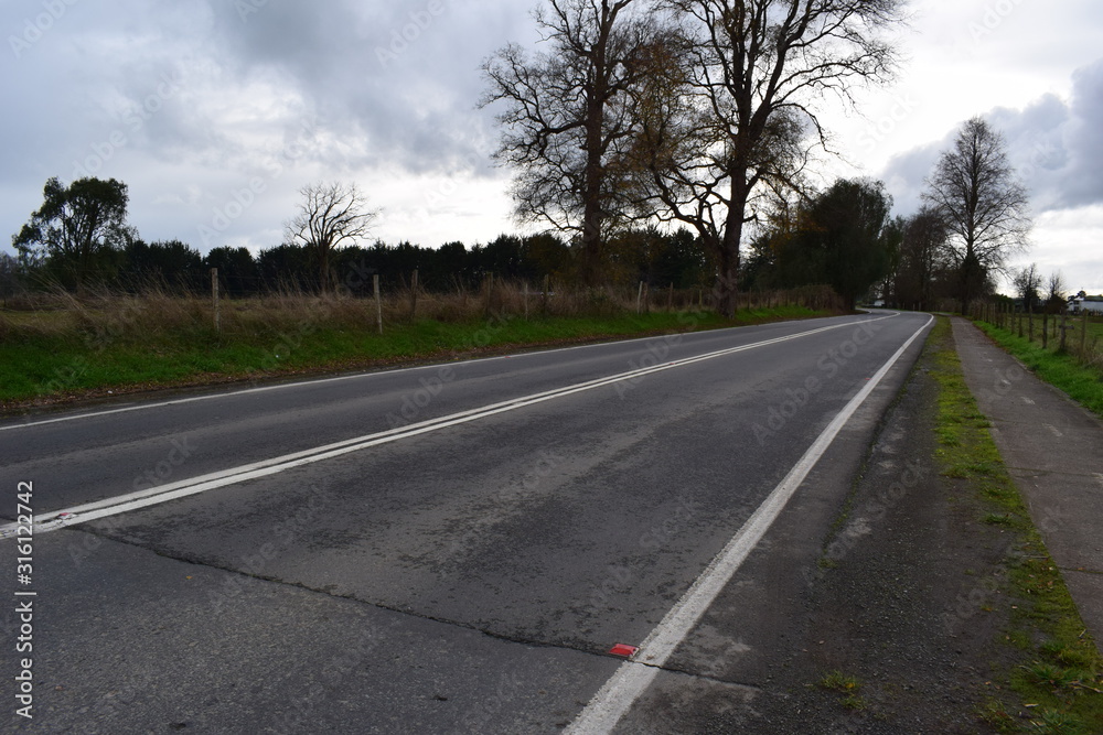 Fototapeta premium Caminos de Purranque, Región de Los Lago