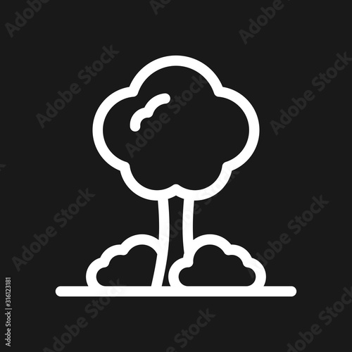 Garden icon isolated on background. Gardening symbol