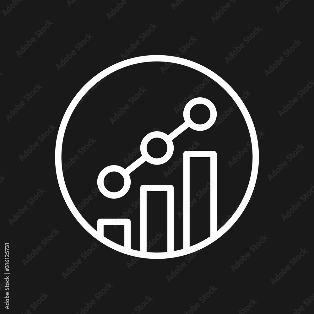Growth icon, business infographic icon, vector growth symbol Growth icon, business infographic icon, vector growth symbol