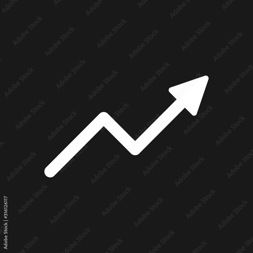 Growth icon, business infographic icon, vector growth symbol Growth icon, business infographic icon, vector growth symbol