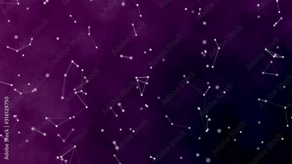 Abstract futuristic purple plexus background with moving connecting points and lines. Science, technology, business, space concept. Plexus digital dynamic wallpaper. Abstract futuristic purple plexus background with moving connecting points and lines. Science, technology, business, space concept. Plexus digital dynamic wallpaper.