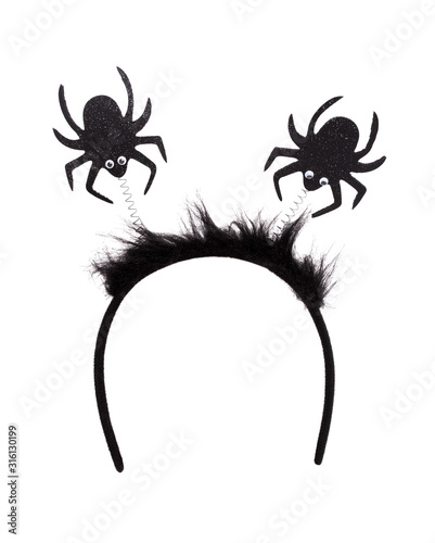 Wallpaper Mural Headband with spiders isolated on a white background
