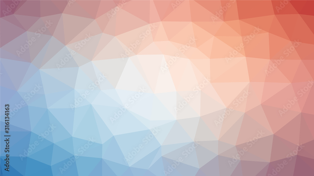 Fototapeta premium Multicolor polygon pattern. Low poly design