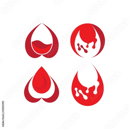 Blood ilustration logo
