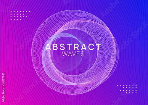 Dj event. Dynamic fluid shape and line. Minimal show banner design. Dj event neon flyer. Techno trance party. Electro dance music. Electronic sound. Club fest poster.