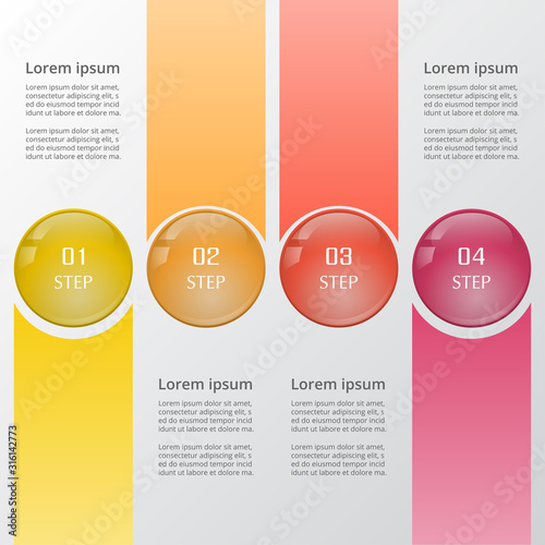 Business Infographics ball concept.