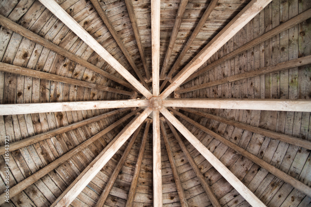 Dachkonstruktion Sternförmig Wallpaper