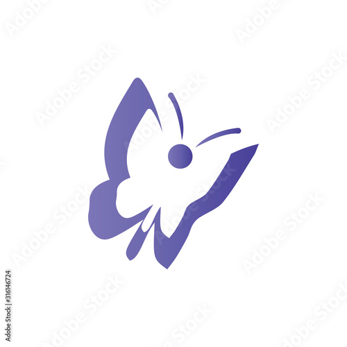 Beauty Butterfly Logo Template Vector icon design