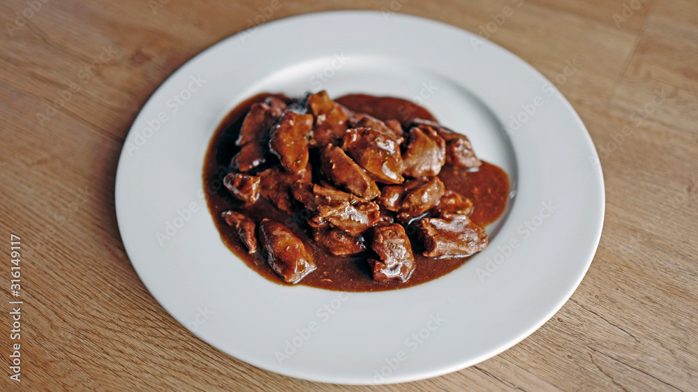 goulash of venison meat goulash of venison meat