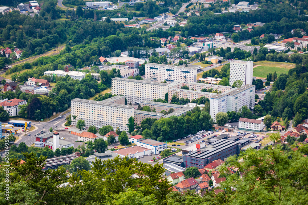 Townscape of Suhl in Thuringia