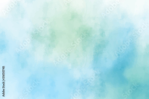 blue and green watercolor textured background