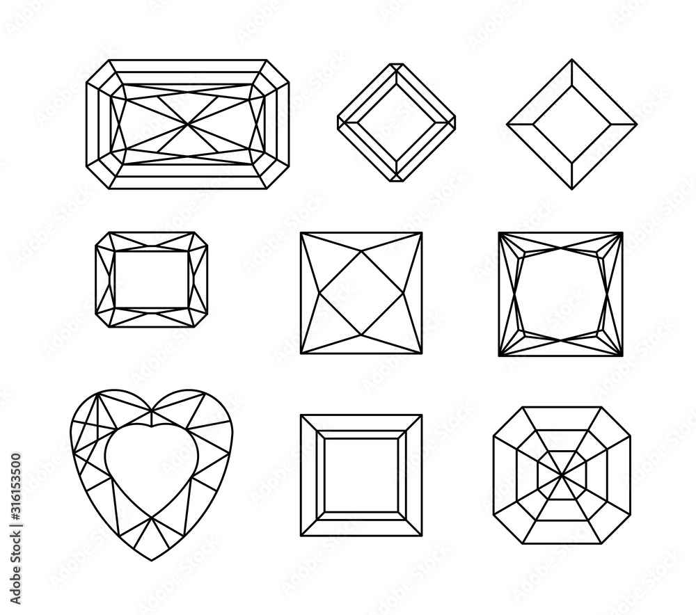 Pack of Geometrical Shapes Icons 16429222 Vector Art at Vecteezy