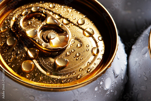 Photography Drink cans background, beer can