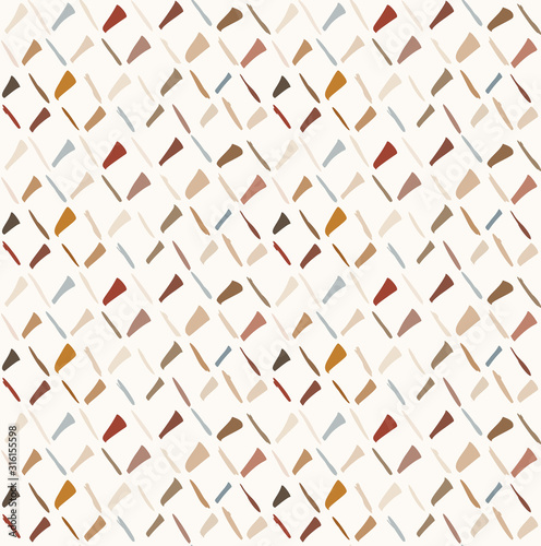 Hand drawn whimsical scribble lines seamless pattern. Vector painterly textured organic leaf doodle marks background. Playful gender neutral abstract geometric sketchy repeat. Trellis all over print.