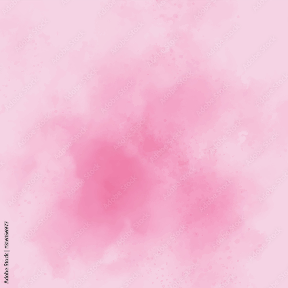 pink watercolor splash square banner background