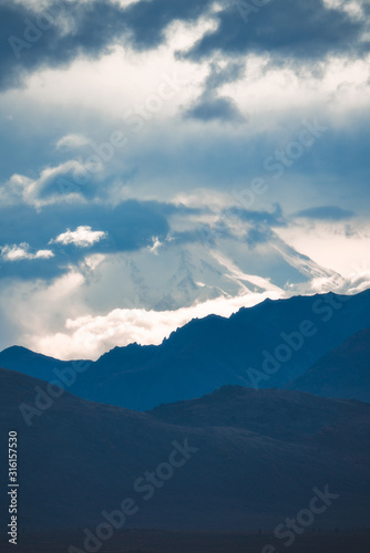 clouds over the mountains