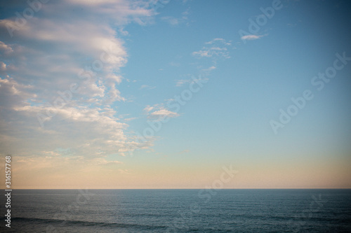sunset over the sea