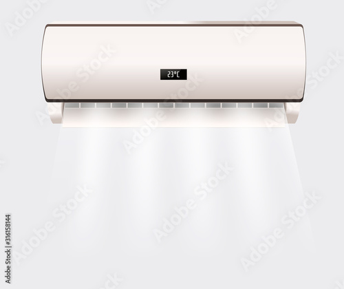 Vector air conditioner with fresh air isolated. 