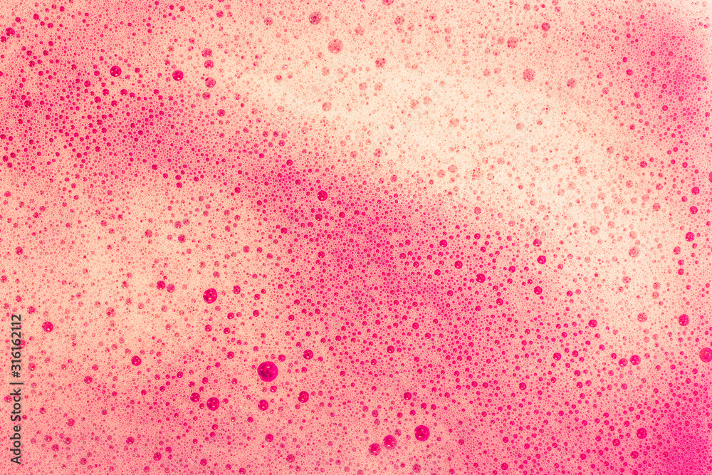 Soap bubbles background- suds liquid. Water abstract- pattern texture. Nature beauty- view top