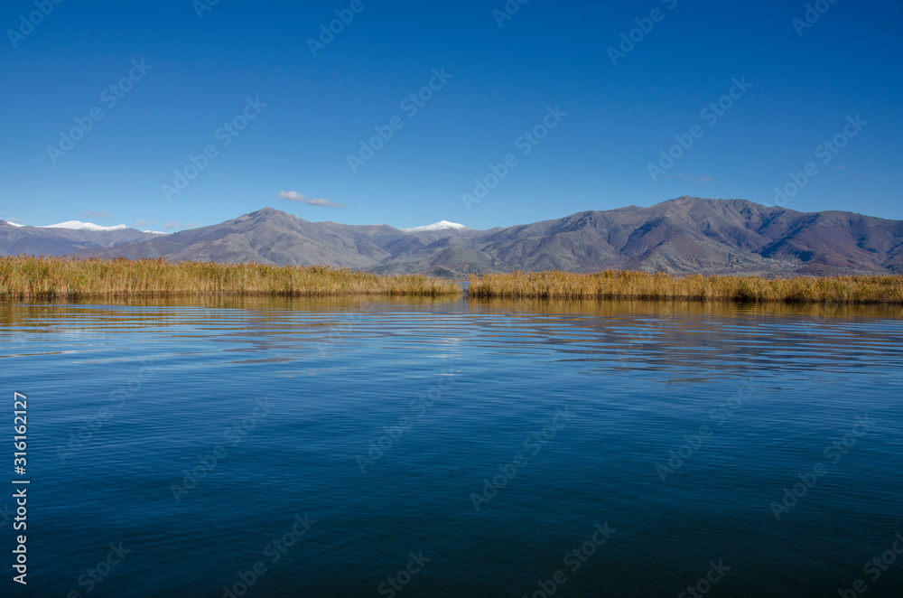 Prespa National Park, Greece - Blue Lake - Prespa Lake Prespa National Park, Greece - Blue Lake - Prespa Lake