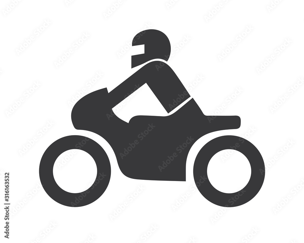 Motorrad icon vector illustration - Symbol Stock Vector | Adobe Stock