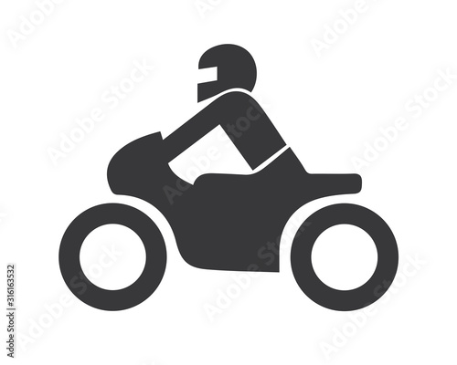 Motorrad icon vector illustration - Symbol