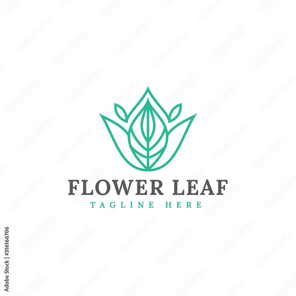 Natural leaf logo design vector template Natural leaf logo design vector template
