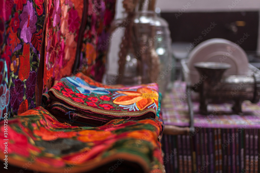 Textiles in a Mexican shop