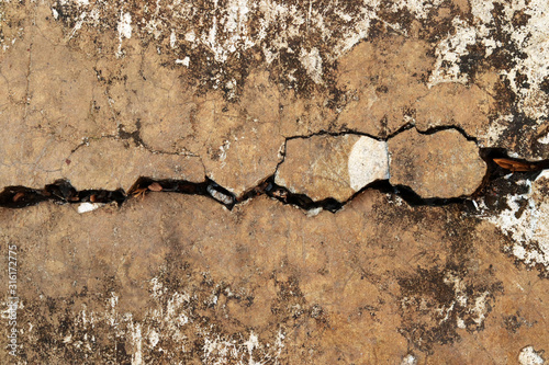 Wallpaper Mural crack concrete wall background Torontodigital.ca