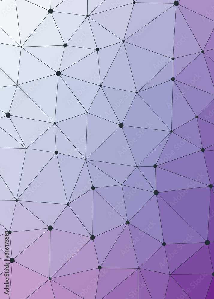Obraz premium Abstract Low Polygon gradient Generative Art background illustration
