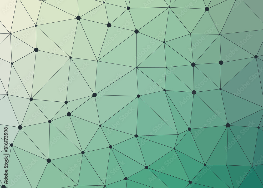 Obraz premium Abstract Low Polygon gradient Generative Art background illustration