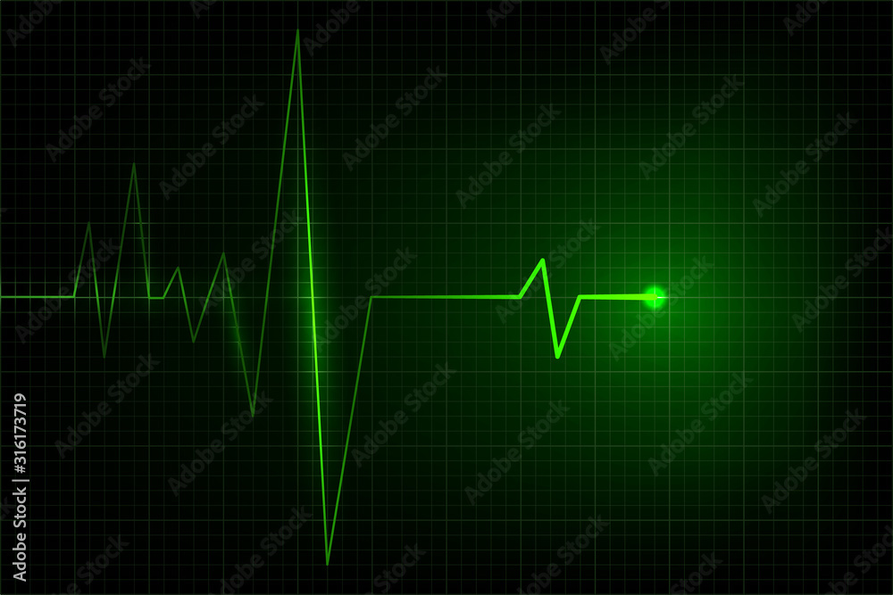 Creative illustration of heart line cardiogram isolated on background. Vector Creative illustration of heart line cardiogram isolated on background. Vector