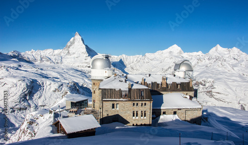 Zermatt Matterhorn gornergrat sunny view perfect sky photo