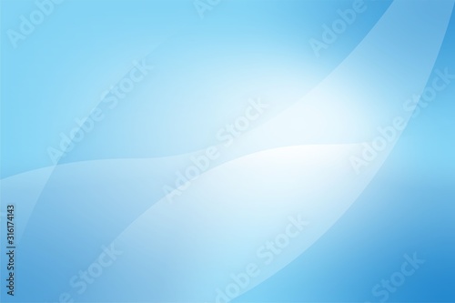 Soft Blue Background Template Vector  Blue Background with Smooth Wave and Gradient Design