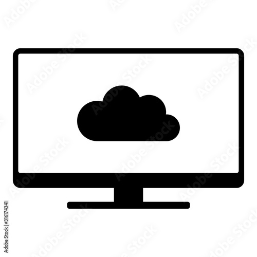 Wolke und Monitor