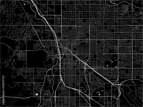 map of the city of Tucson, USA