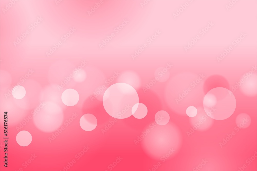 Abstract Pink Bokeh Background Template Vector, Pink Background with  Beautiful Bokeh Effect Design vector de Stock | Adobe Stock