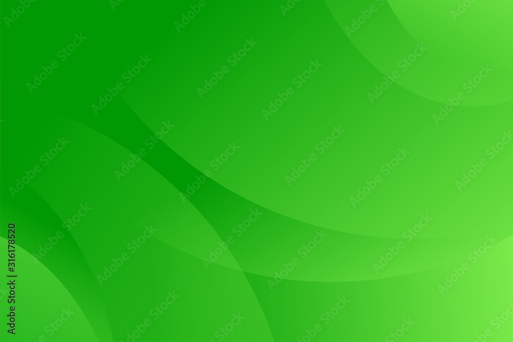 Abstract Green Background Template Vector, Green Background with Wave