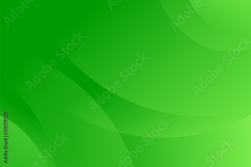 Abstract Green Background Template Vector, Green Background with Wave and Gradient Design