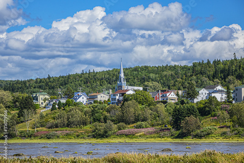 View of the picturesque Bic Park (Parc national du Bic). Parc national du Bic is located in the Bas-Saint-Laurent tourism region near Rimouski. Quebec Province, Canada.