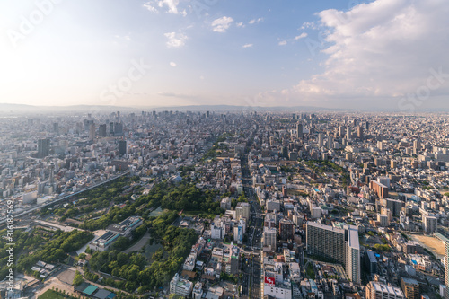 Cityscapes of the skyline in Osaka, Japan © Sen