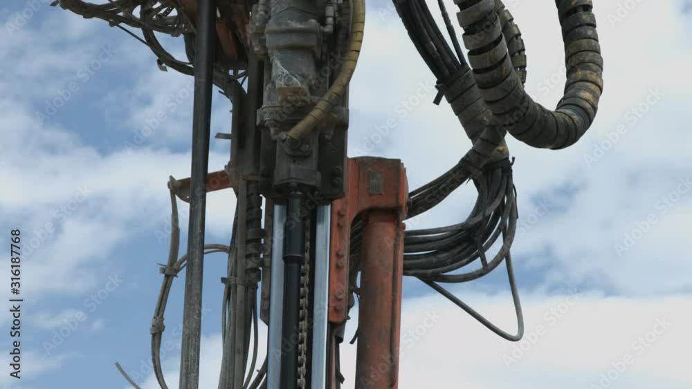 Rotary drill rig hydraulic motor drilling borehole Rotary drill rig hydraulic motor drilling borehole