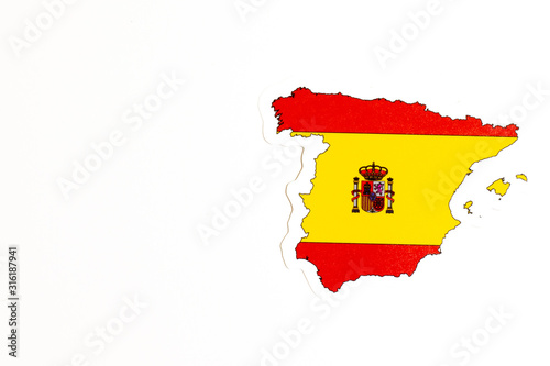 Country Shape Illustration Spain Stock Vector (Royalty Free