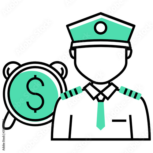 Veterans and active military struggle with mortgages Concept, Money for people who served in forces. Consolidation credit, Business Loans Vector Icon design