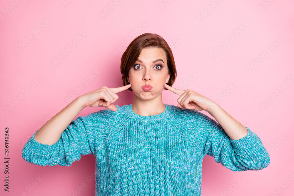 Φωτογραφία Close-up portrait of her she nice attractive lovely funky foolish naughty brown-