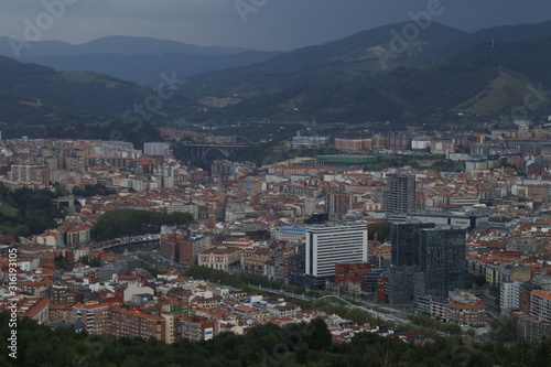 Fototapeta Naklejka Na Ścianę i Meble -  View of Bilbao from a hill