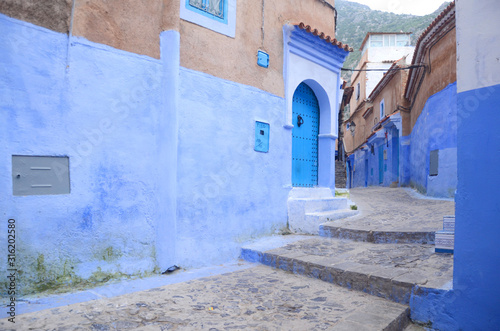 Chefchaouen, also known as Chaouen, is a city in northwest Morocco. It is the chief town of the province of the same name, and is noted for its buildings in shades of blue.  © peacefoo